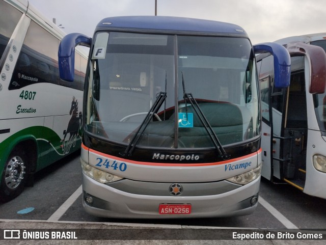 Vicampe Transportes e Turismo 2440 na cidade de Aparecida, São Paulo, Brasil, por Espedito de Brito Gomes. Número da foto: #10039466.