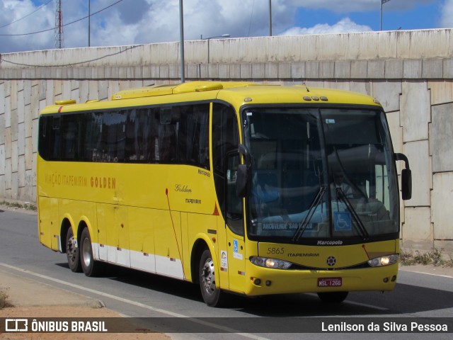 Viação Itapemirim 5865 na cidade de Caruaru, Pernambuco, Brasil, por Lenilson da Silva Pessoa. ID da foto: 10037613.