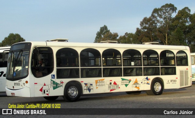 Transporte Coletivo Glória BT003 na cidade de Curitiba, Paraná, Brasil, por Carlos Júnior. ID da foto: 10038871.