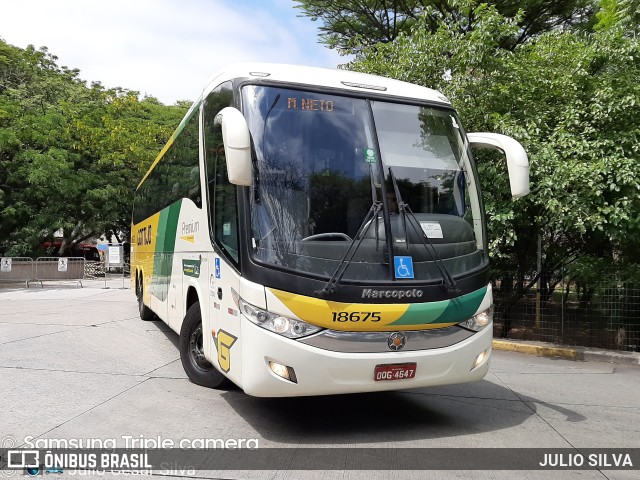 Empresa Gontijo de Transportes 18675 na cidade de São Paulo, São Paulo, Brasil, por JULIO SILVA. ID da foto: 10039182.