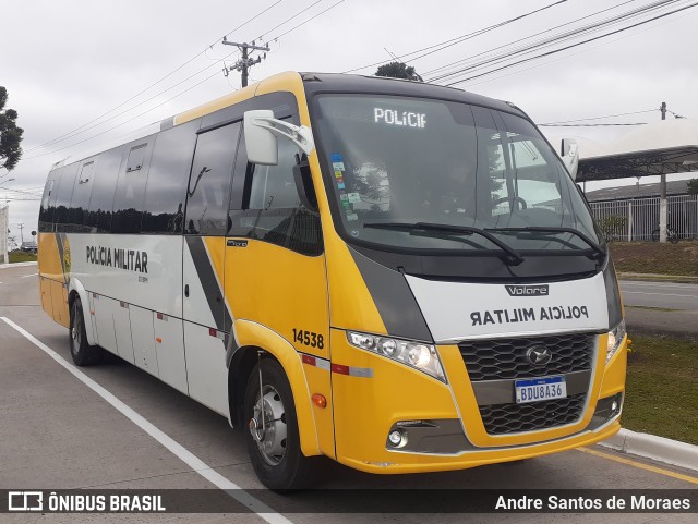 Polícia Militar do Paraná 14538 na cidade de Curitiba, Paraná, Brasil, por Andre Santos de Moraes. ID da foto: 10037774.