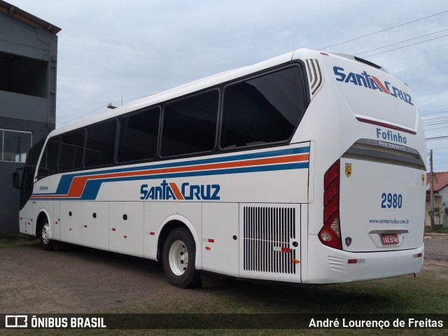 VUSC - Viação União Santa Cruz 2980 na cidade de Cidreira, Rio Grande do Sul, Brasil, por André Lourenço de Freitas. ID da foto: 10042589.