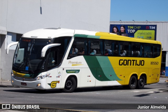 Empresa Gontijo de Transportes 18550 na cidade de Rio de Janeiro, Rio de Janeiro, Brasil, por Junior Almeida. ID da foto: 10041520.