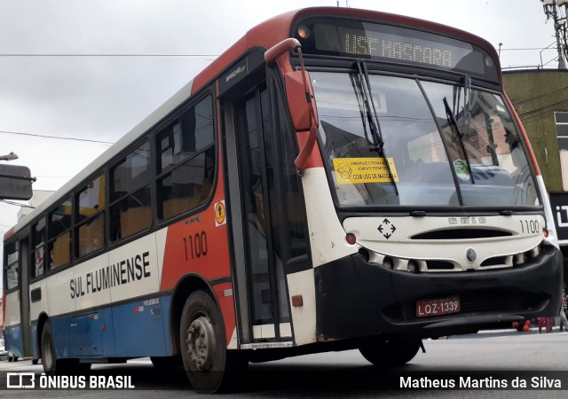 Viação Sul Fluminense 1100 na cidade de Volta Redonda, Rio de Janeiro, Brasil, por Matheus Martins da Silva. ID da foto: 10040180.