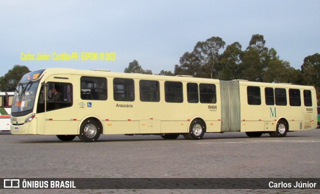 Araucária Transportes Coletivos 19404 na cidade de Curitiba, Paraná, Brasil, por Carlos Júnior. Número da foto: #10040369.