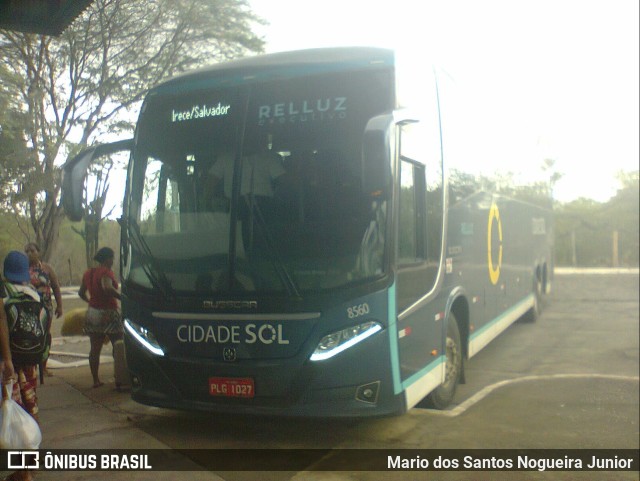 Viação Cidade Sol 8560 na cidade de Piritiba, Bahia, Brasil, por Mario dos Santos Nogueira Junior. ID da foto: 10042124.