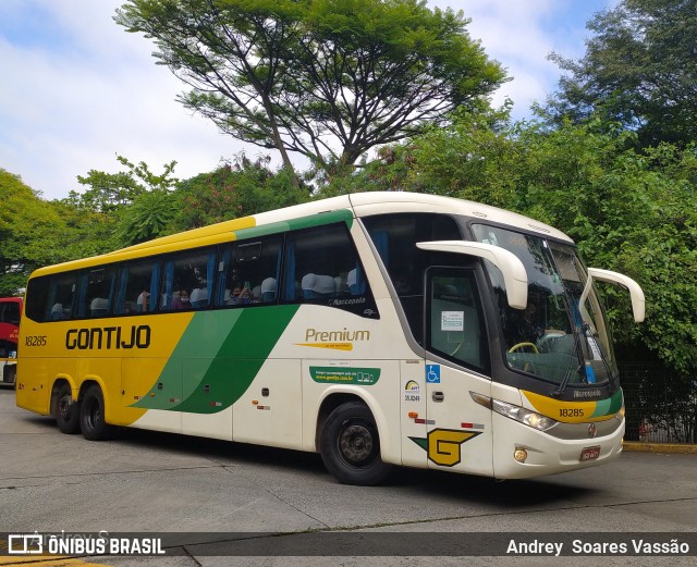 Empresa Gontijo de Transportes 18285 na cidade de São Paulo, São Paulo, Brasil, por Andrey  Soares Vassão. Número da foto: #10039985.
