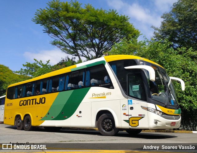 Empresa Gontijo de Transportes 18315 na cidade de São Paulo, São Paulo, Brasil, por Andrey  Soares Vassão. ID da foto: 10040041.