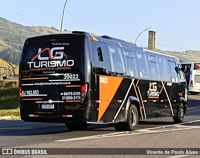 LG Turismo Transportes e Locação 30022 na cidade de Aparecida, São Paulo, Brasil, por Vicente de Paulo Alves. ID da foto: 10042336.