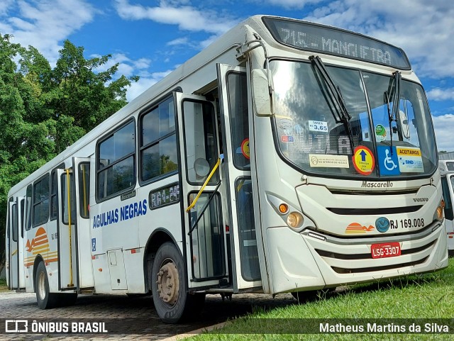 Viação Agulhas Negras RJ 169.008 na cidade de Volta Redonda, Rio de Janeiro, Brasil, por Matheus Martins da Silva. ID da foto: 10042773.