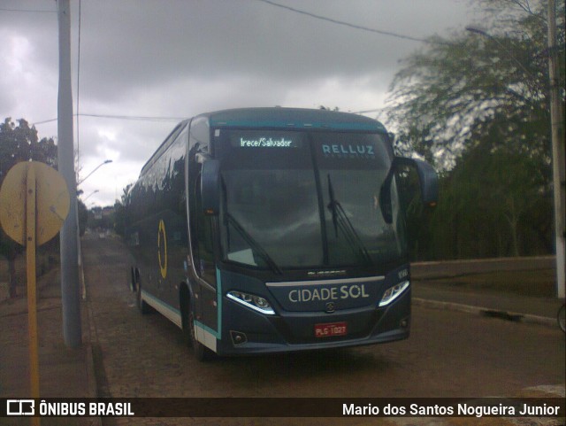 Viação Cidade Sol 8560 na cidade de Piritiba, Bahia, Brasil, por Mario dos Santos Nogueira Junior. Número da foto: #10042094.