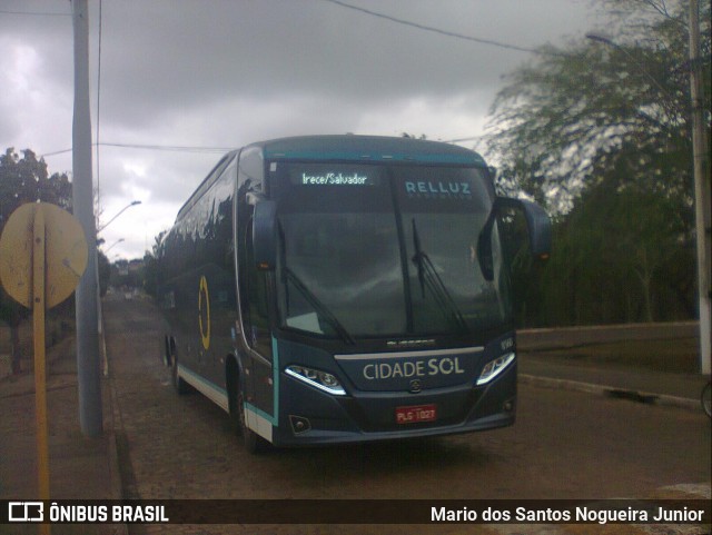 Viação Cidade Sol 8560 na cidade de Piritiba, Bahia, Brasil, por Mario dos Santos Nogueira Junior. ID da foto: 10042094.