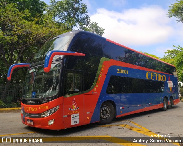 Viação Cetro 20001 na cidade de São Paulo, São Paulo, Brasil, por Andrey  Soares Vassão. Número da foto: #10039996.