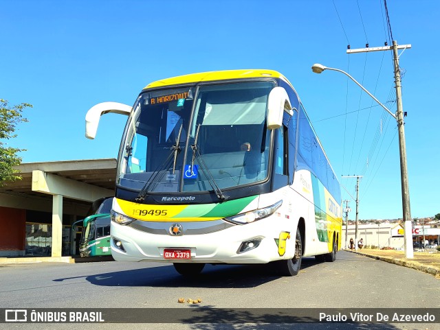 Empresa Gontijo de Transportes 19495 na cidade de Araxá, Minas Gerais, Brasil, por Paulo Vitor De Azevedo. Número da foto: #10040891.