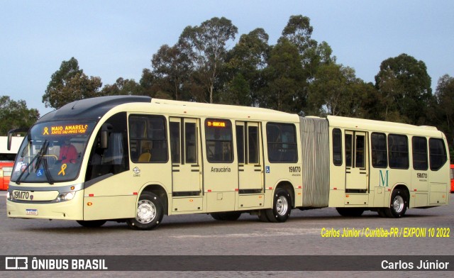 Araucária Transportes Coletivos 19M70 na cidade de Curitiba, Paraná, Brasil, por Carlos Júnior. Número da foto: #10040383.