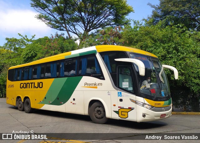 Empresa Gontijo de Transportes 21385 na cidade de São Paulo, São Paulo, Brasil, por Andrey  Soares Vassão. ID da foto: 10040002.