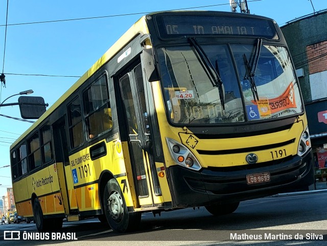 Viação Sul Fluminense 1191 na cidade de Volta Redonda, Rio de Janeiro, Brasil, por Matheus Martins da Silva. ID da foto: 10040192.