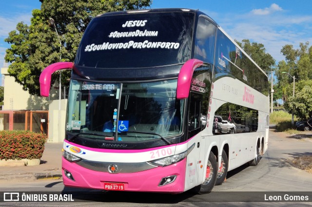 Viação Juína 2100 na cidade de Cuiabá, Mato Grosso, Brasil, por Leon Gomes. Número da foto: #10042667.