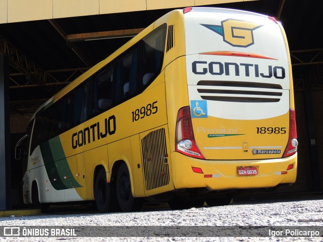 Empresa Gontijo de Transportes 18985 na cidade de Divinópolis, Minas Gerais, Brasil, por Igor Policarpo. Número da foto: #10040480.