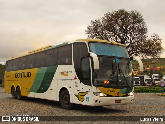 Empresa Gontijo de Transportes 17295 na cidade de João Monlevade, Minas Gerais, Brasil, por Lucas Vieira. Número da foto: #10040497.