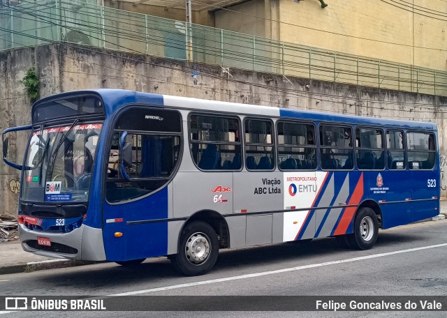 Auto Viação ABC 523 na cidade de Diadema, São Paulo, Brasil, por Felipe Goncalves do Vale. Número da foto: #10042664.