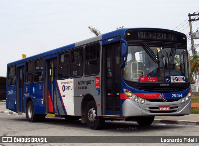 Auto Ônibus Moratense 26.054 na cidade de Francisco Morato, São Paulo, Brasil, por Leonardo Fidelli. ID da foto: 10042761.