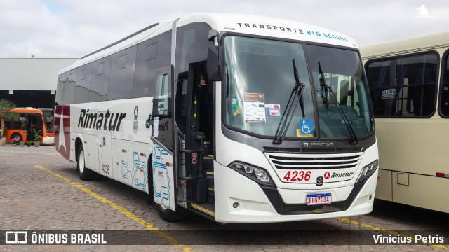 Rimatur Transportes 4236 na cidade de Curitiba, Paraná, Brasil, por Vinicius Petris. ID da foto: 10042968.