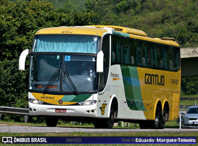 Empresa Gontijo de Transportes 14440 na cidade de Guapimirim, Rio de Janeiro, Brasil, por Eduardo  Marques Teixeira. ID da foto: 9967269.