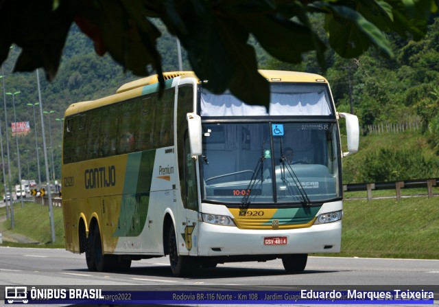 Empresa Gontijo de Transportes 12920 na cidade de Guapimirim, Rio de Janeiro, Brasil, por Eduardo  Marques Teixeira. ID da foto: 9967289.