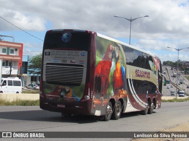 Bessatur Turismo 4793 na cidade de Caruaru, Pernambuco, Brasil, por Lenilson da Silva Pessoa. ID da foto: 9968224.