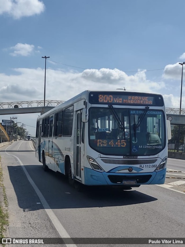 Auto Viação Vera Cruz - Belford Roxo RJ 112.082 na cidade de Rio de Janeiro, Rio de Janeiro, Brasil, por Paulo Vitor Lima. ID da foto: 9966865.