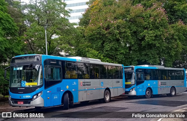Cooper Líder > A2 Transportes 6 8864 na cidade de São Paulo, São Paulo, Brasil, por Felipe Goncalves do Vale. Número da foto: #9967049.