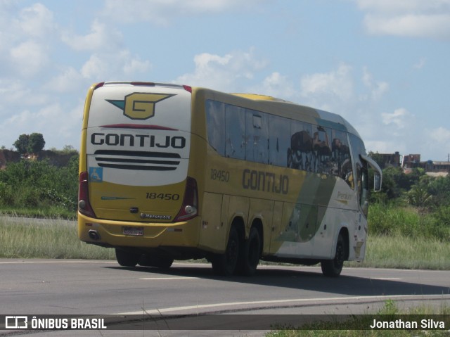 Empresa Gontijo de Transportes 18450 na cidade de Jaboatão dos Guararapes, Pernambuco, Brasil, por Jonathan Silva. ID da foto: 9966613.