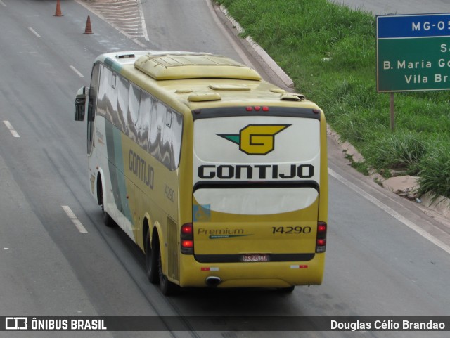 Empresa Gontijo de Transportes 14290 na cidade de Belo Horizonte, Minas Gerais, Brasil, por Douglas Célio Brandao. ID da foto: 9969342.