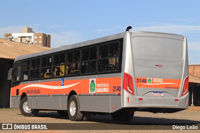 Transportes Coletivos Grande Bauru 2140 na cidade de Bauru, São Paulo, Brasil, por Diego Leão. ID da foto: 9967408.