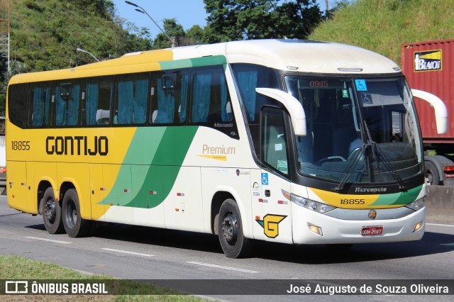 Empresa Gontijo de Transportes 18855 na cidade de Piraí, Rio de Janeiro, Brasil, por José Augusto de Souza Oliveira. Número da foto: #9969226.