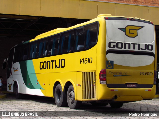 Empresa Gontijo de Transportes 14610 na cidade de Divinópolis, Minas Gerais, Brasil, por Pedro Henrique. Número da foto: #9969224.