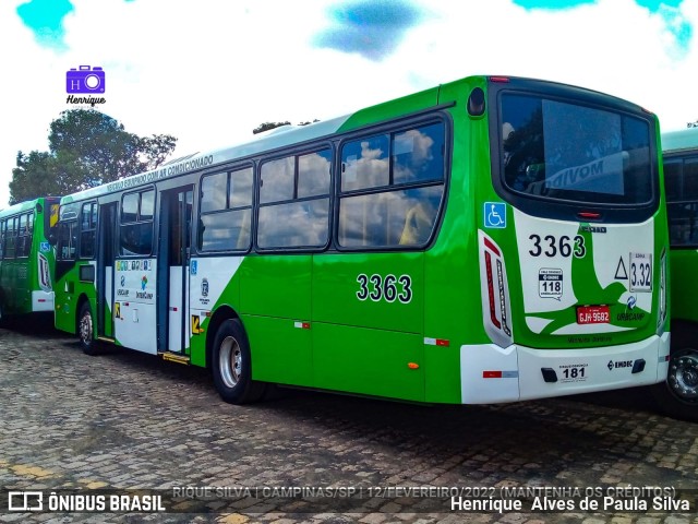 VB Transportes e Turismo 3363 na cidade de Campinas, São Paulo, Brasil, por Henrique Alves de Paula Silva. Número da foto: #9969379.
