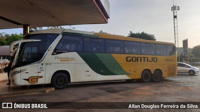 Empresa Gontijo de Transportes 19160 na cidade de João Monlevade, Minas Gerais, Brasil, por Allan Douglas Ferreira da Silva. Número da foto: #10045011.