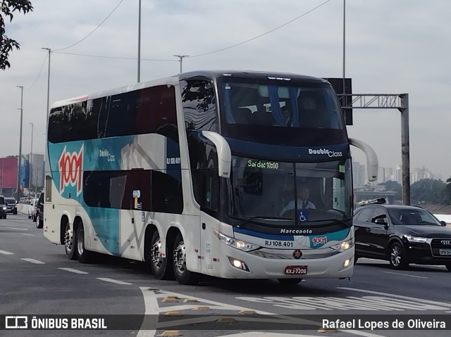 Auto Viação 1001 RJ 108.401 na cidade de São Paulo, São Paulo, Brasil, por Rafael Lopes de Oliveira. ID da foto: 10044007.