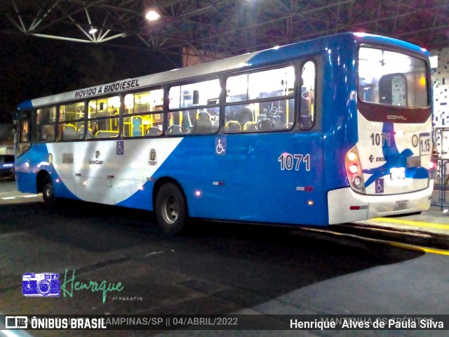 VB Transportes e Turismo 1071 na cidade de Campinas, São Paulo, Brasil, por Henrique Alves de Paula Silva. ID da foto: 10045554.