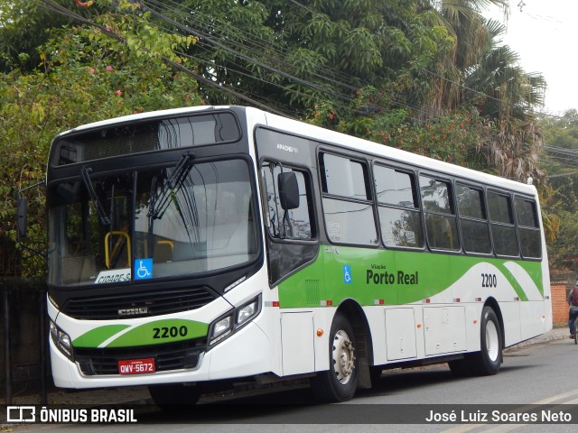 Viação Porto Real 2200 na cidade de Santa Cruz de Minas, Minas Gerais, Brasil, por José Luiz Soares Neto. ID da foto: 10044871.