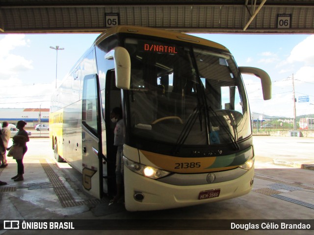 Empresa Gontijo de Transportes 21385 na cidade de Betim, Minas Gerais, Brasil, por Douglas Célio Brandao. ID da foto: 10043912.