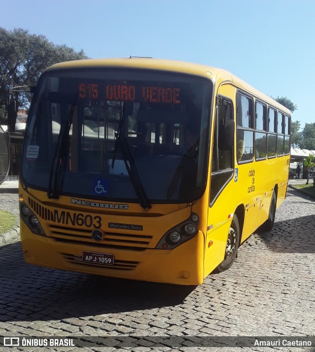 Auto Viação Mercês MN603 na cidade de Curitiba, Paraná, Brasil, por Amauri Caetano. ID da foto: 10043408.