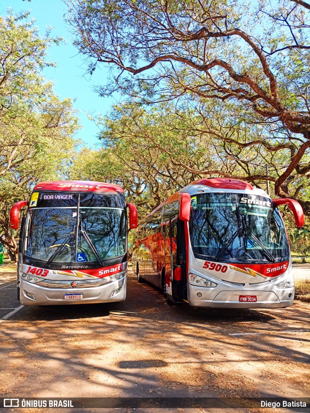 Viação Smart Transporte e Turismo 5900 na cidade de São Paulo, São Paulo, Brasil, por Diego Batista. Número da foto: #10043726.