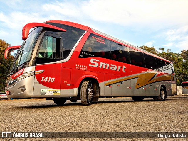 Viação Smart Transporte e Turismo 1410 na cidade de Campinas, São Paulo, Brasil, por Diego Batista. ID da foto: 10043754.