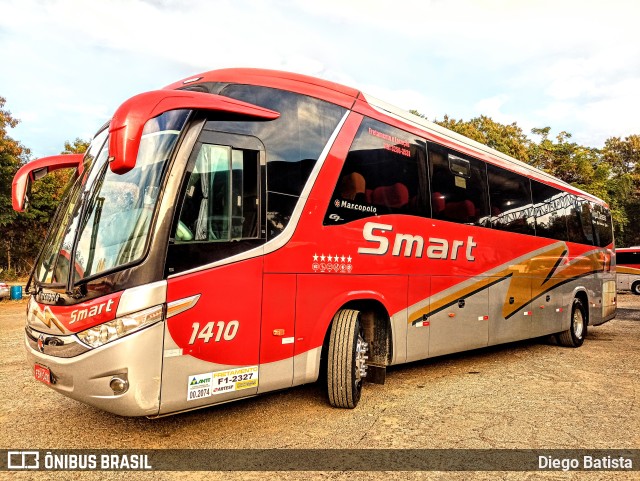 Viação Smart Transporte e Turismo 1410 na cidade de Campinas, São Paulo, Brasil, por Diego Batista. Número da foto: #10043742.
