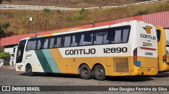 Empresa Gontijo de Transportes 12890 na cidade de João Monlevade, Minas Gerais, Brasil, por Allan Douglas Ferreira da Silva. Número da foto: #10043136.