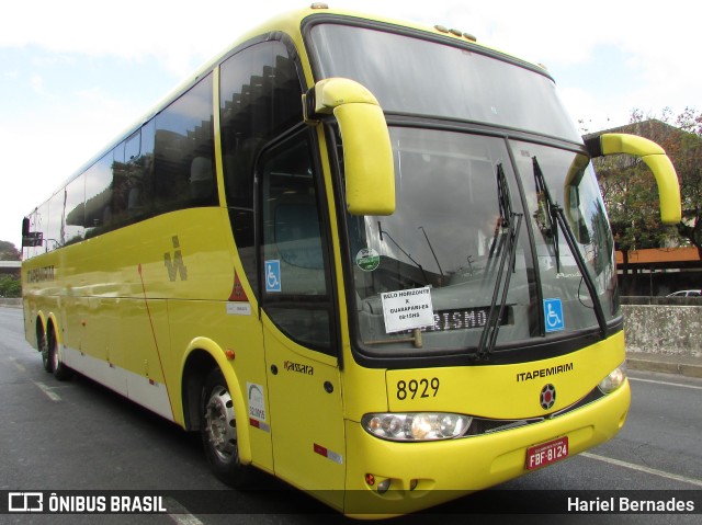 Viação Itapemirim 8929 na cidade de Belo Horizonte, Minas Gerais, Brasil, por Hariel Bernades. ID da foto: 10043366.