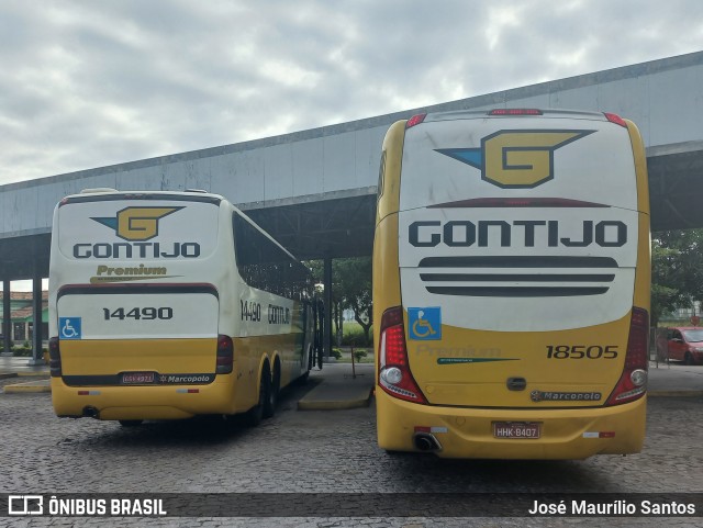 Empresa Gontijo de Transportes 18505 na cidade de Campos dos Goytacazes, Rio de Janeiro, Brasil, por José Maurílio Santos. ID da foto: 10045712.